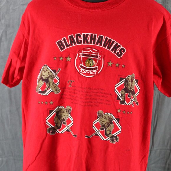 Chicago Blackhawks Shirt (VTG) - Cotton Crest and Team Story Nutmeg - Men's XL - Picture 2 of 8